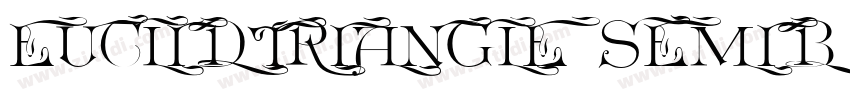 Euclidtriangle semib字体转换